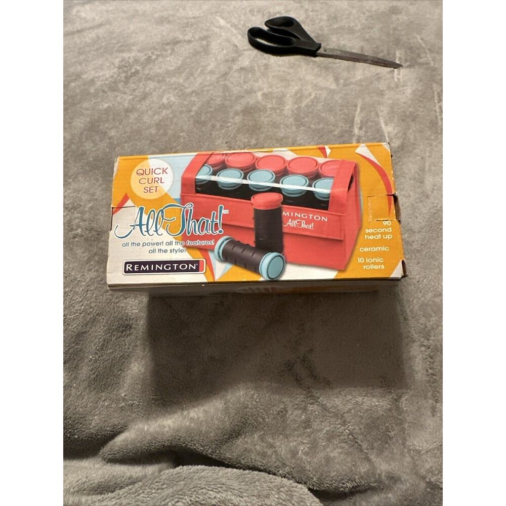 Remington All That! Quick Curl Set - 10 Soft Grip Rollers - 2 Sizes W/Clips